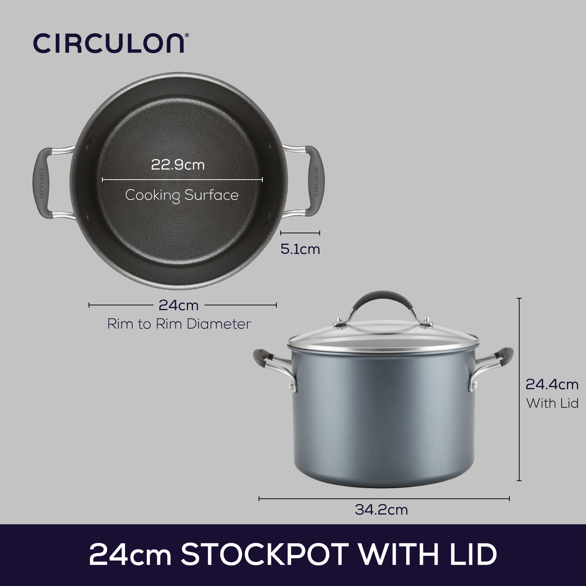 ANTIHAFT-KOCHTOPF CIRCULON A1 SERIE 7,6 LITER